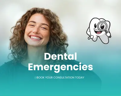 Female patient smiling after receiving urgent care from an emergency dentist.